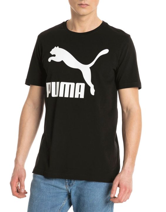 'PUMA Classics Logo Cotton Tee Black