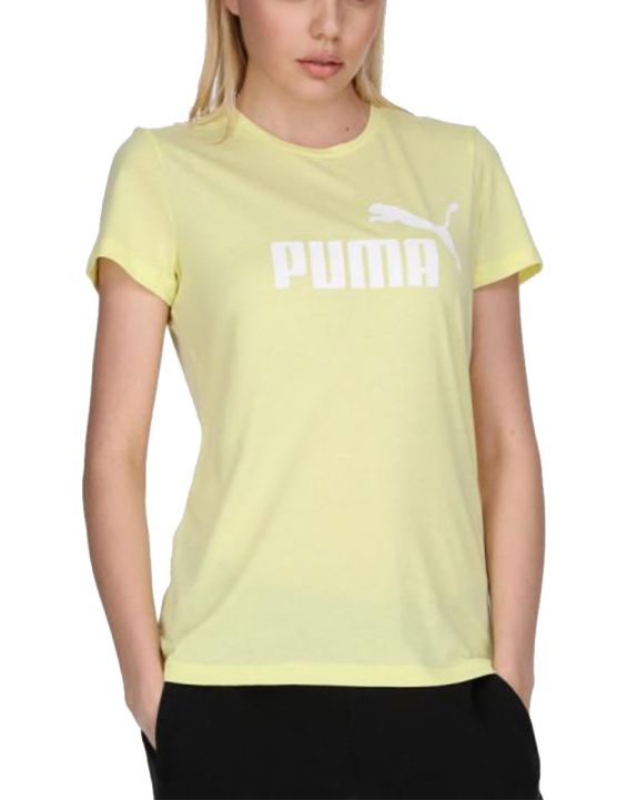 'PUMA Ess Logo Tee Lime