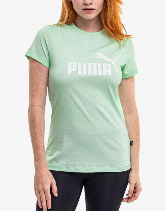 'PUMA Essentials Logo Tee Garnet Green