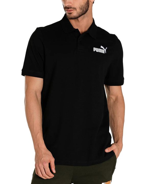 'PUMA Essentials Pique Polo Black