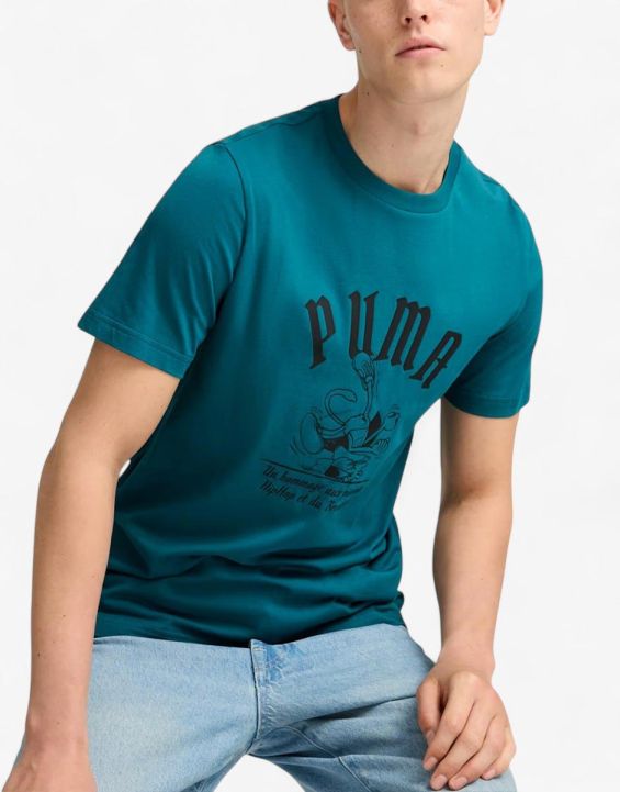 'PUMA Graphics Super Tee Green 'PUMA Graphics Super Tee Green