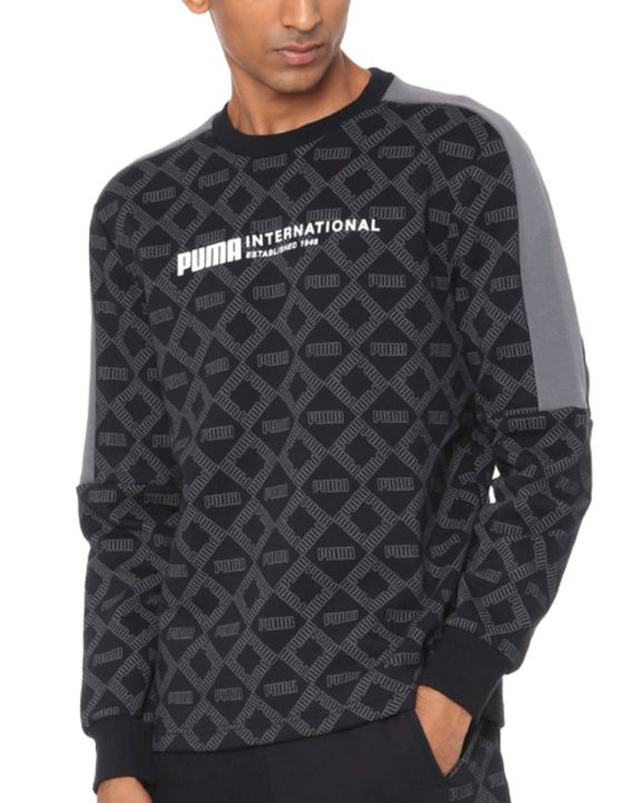 'PUMA Logo Aop Pack Crew Black