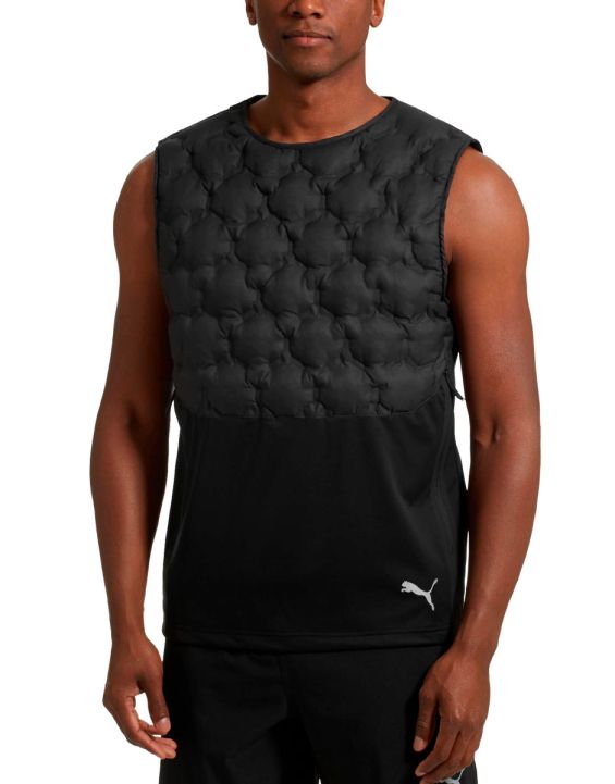 'PUMA Never Run Back Vest Sleeveless Top Black