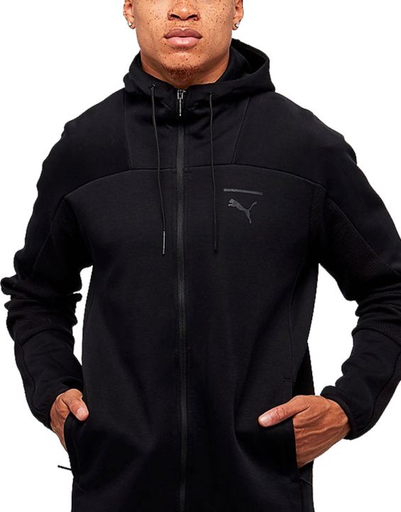 'PUMA Pace Full Zip Fleece Hoodie Black