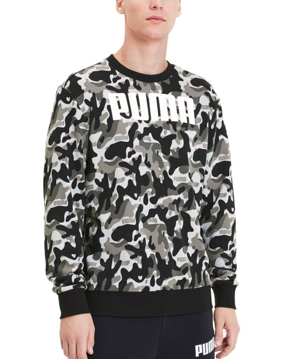 'PUMA Rebel Camo Crew Black