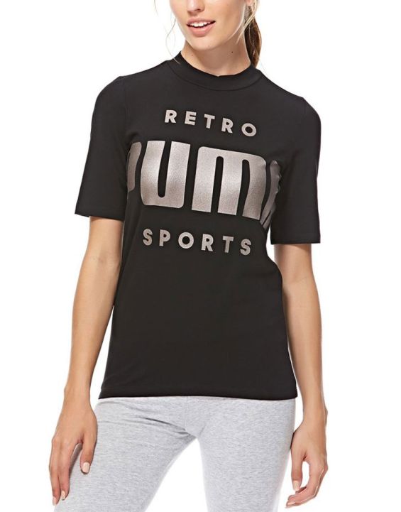 'PUMA Retro Cotton Tee Black