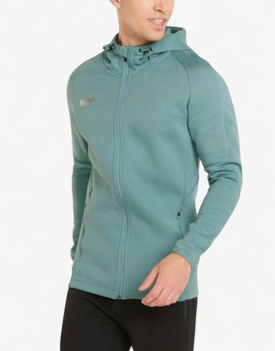 'PUMA TeamFinal Casuals Full-Zip Hoodie Green