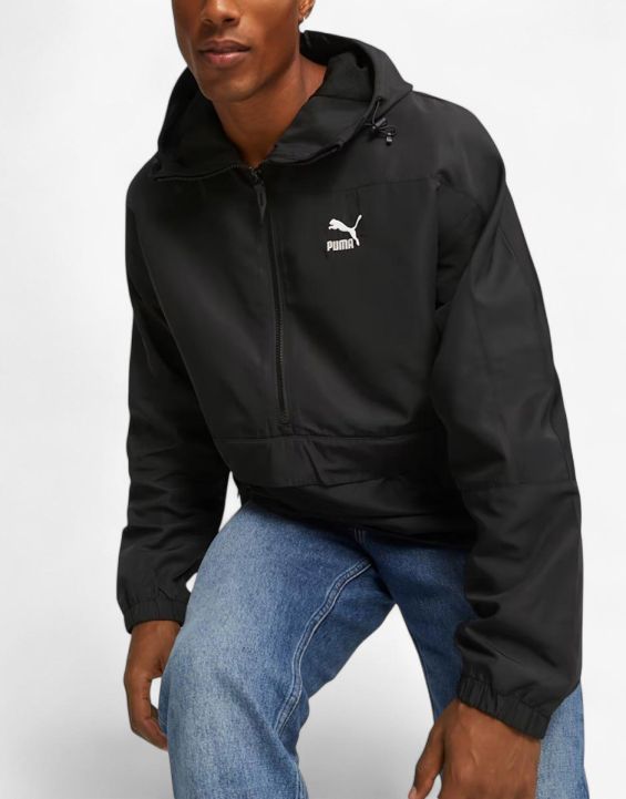 'PUMA WindCell Hooded Windbreaker Black