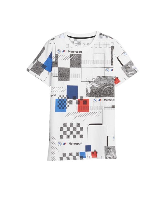 'PUMA x BMW M Motorsport All Over Printed Tee White/Multi