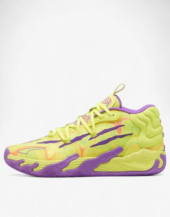 'PUMA x LaMelo Ball Mb.03 Basketball Shoes Yellow/Purple
