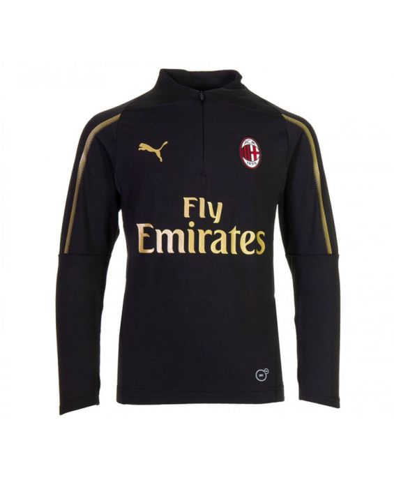 'PUMA AC Milan Training 1/4 Zip Top Black Kids