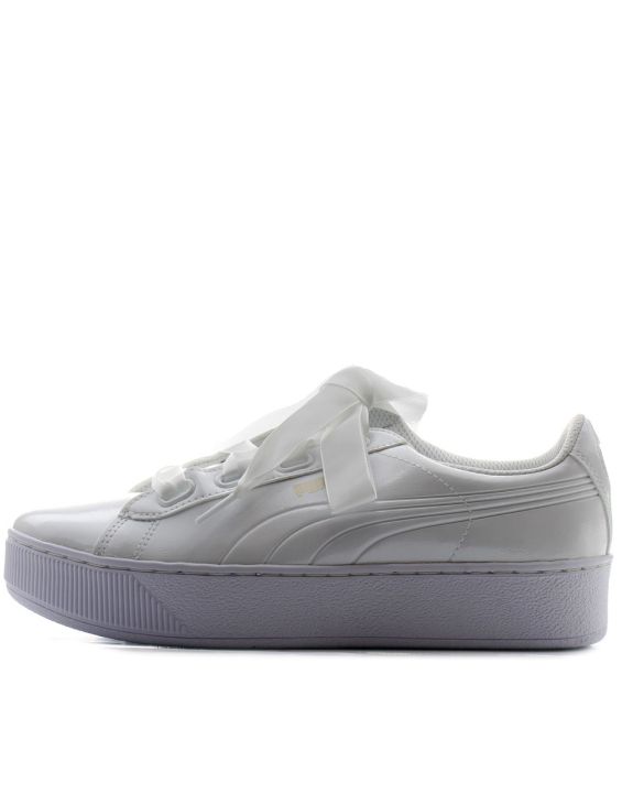 'PUMA Vikky Platform Ribbon White