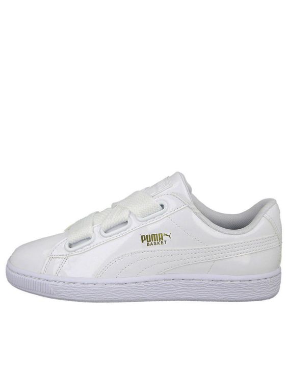 'PUMA Basket Heart Patent Wns White