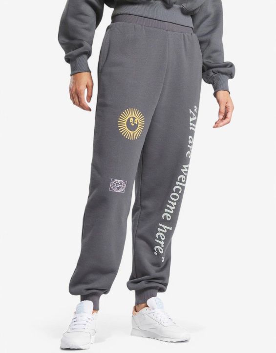 'REEBOK Good Vibes Pants Grey 'REEBOK Good Vibes Pants Grey