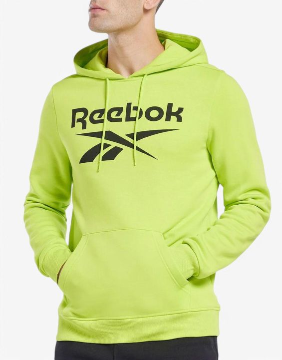 'REEBOK Identity Big Logo Fleece Hoodie Yellow 'REEBOK Identity Big Logo Fleece Hoodie Yellow