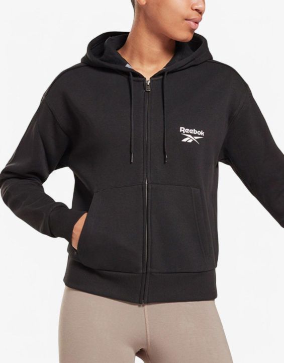 'REEBOK Identity Full-Zip Hoodie Black 'REEBOK Identity Full-Zip Hoodie Black