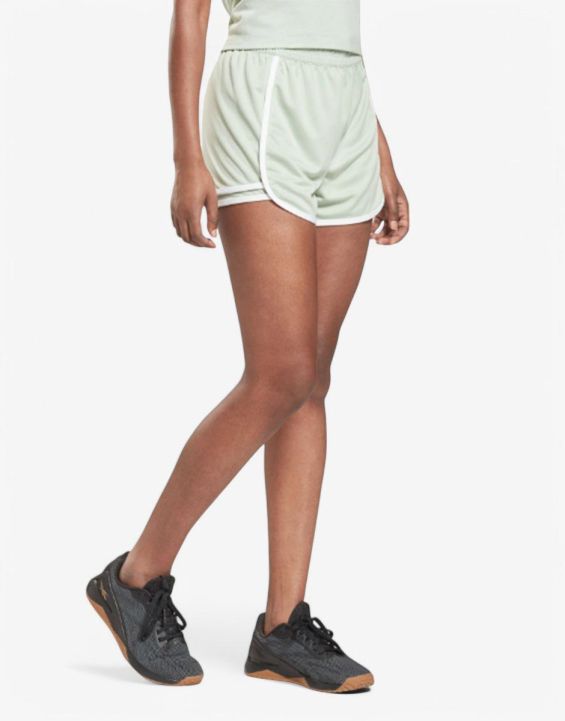 'REEBOK Workout Ready High-Rise Shorts Light Green