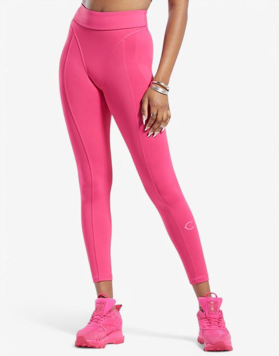 'REEBOK x Cardi B High-Rise Leggings Pink