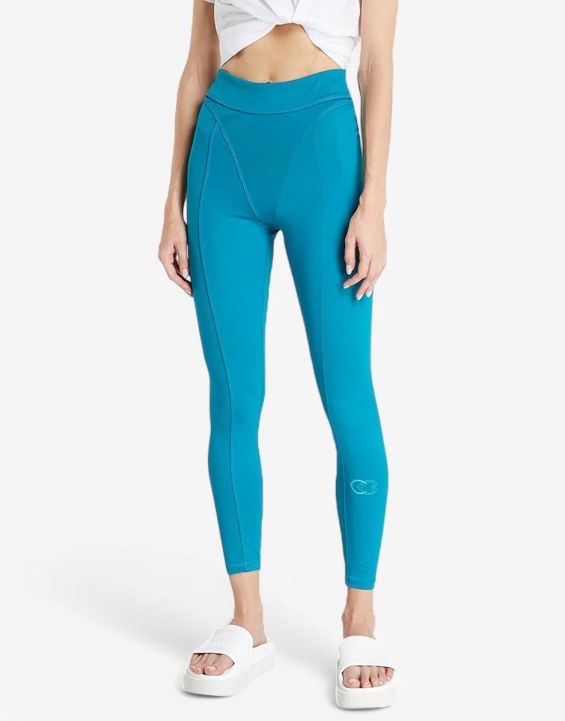 'REEBOK x Cardi B High-Rise Leggings Turquoise