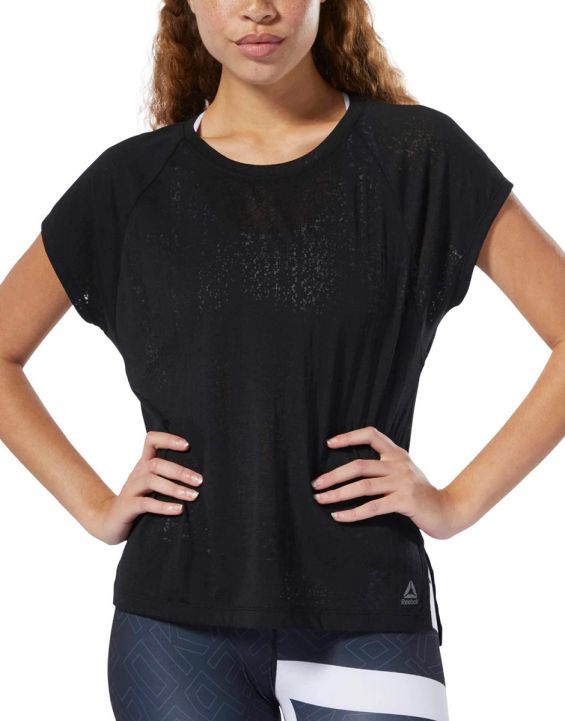'REEBOK Burnout Tee Black