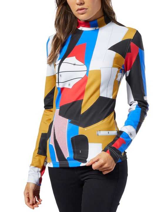 'REEBOK By Pyer Moss Printed Turtleneck Multicolor