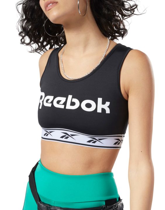 'REEBOK Classics Vector Light-Impact Bra Black