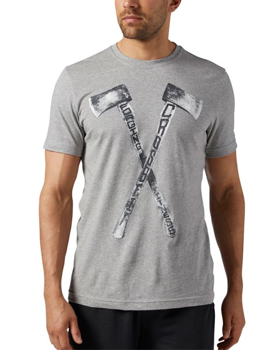 'REEBOK CrossFit Axe Graphic Tee Grey