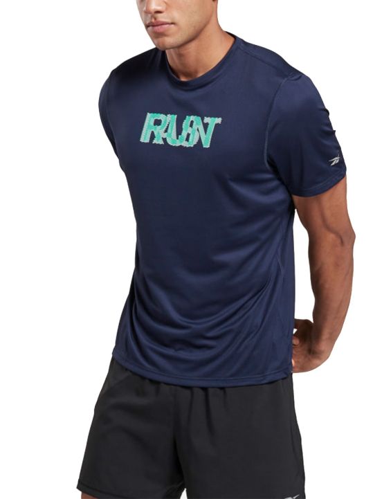 'REEBOK Essentials Run Fast Tee Navy