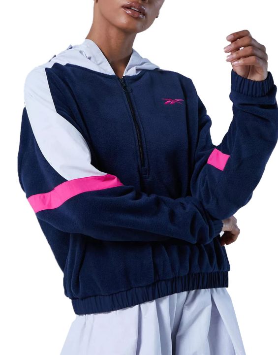 'REEBOK MYT Quarter-Zip Hoodie Blue