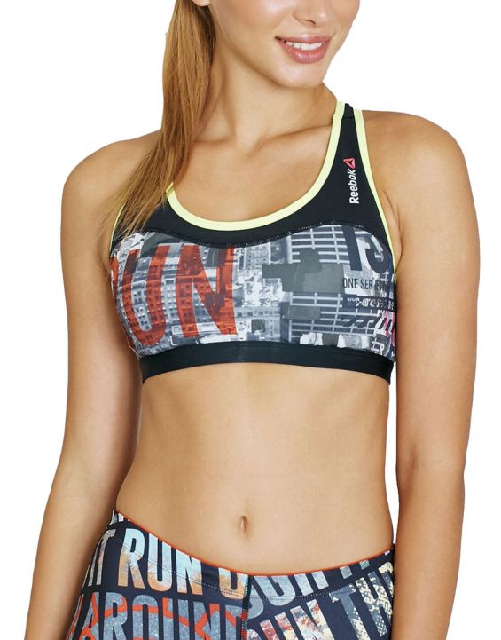 'REEBOK One Series Running Short Bra Black