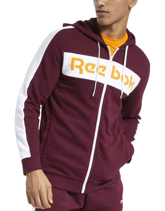 'REEBOK TE LL FZ Hoodie Red