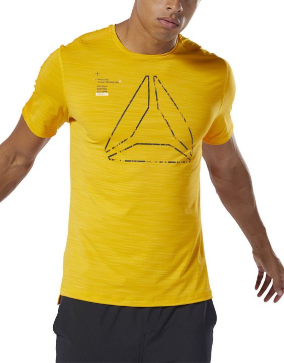 'REEBOK Training Activchill Graphic Tee Yellow