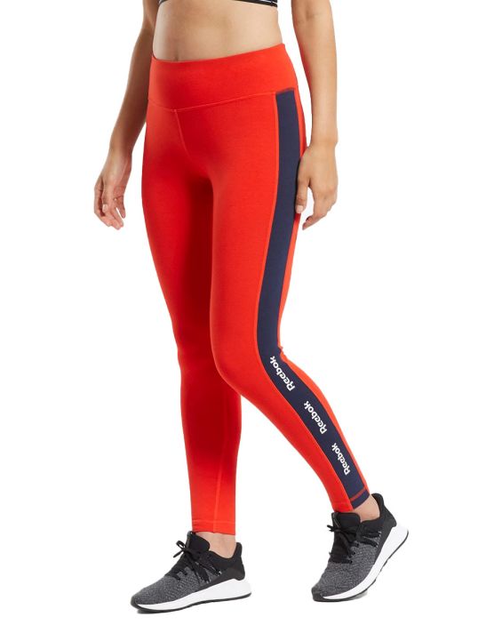 'REEBOK Training Essentials Linear Logo Leggings Red