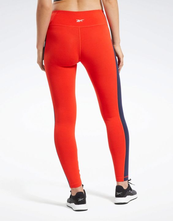 REEBOK Training Essentials Linear Logo Leggings Red - 2