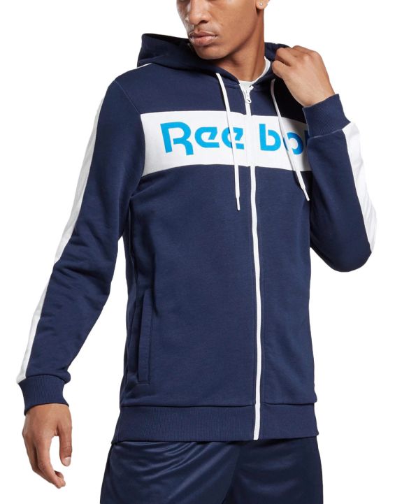 'REEBOK Training Essentials Logo Hoodie Blue