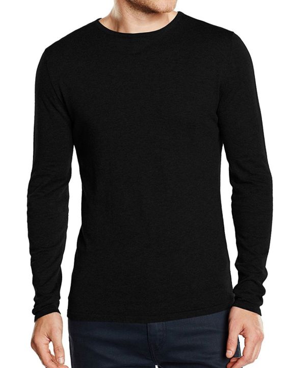 'SELECTED Crew Neck-Jumper Black