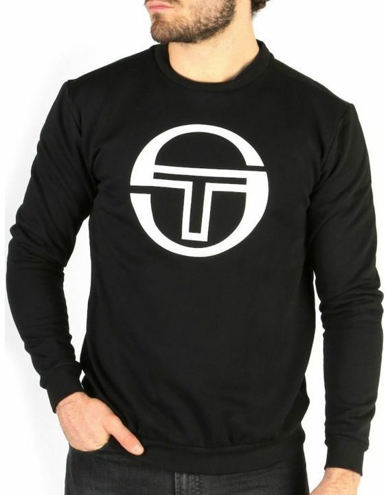 'SERGIO TACCHINI Stadium Big Logo Crew Blouse Black