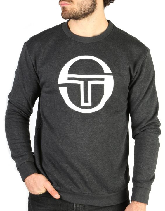 'SERGIO TACCHINI Stadium Big Logo Crew Blouse Dark Grey