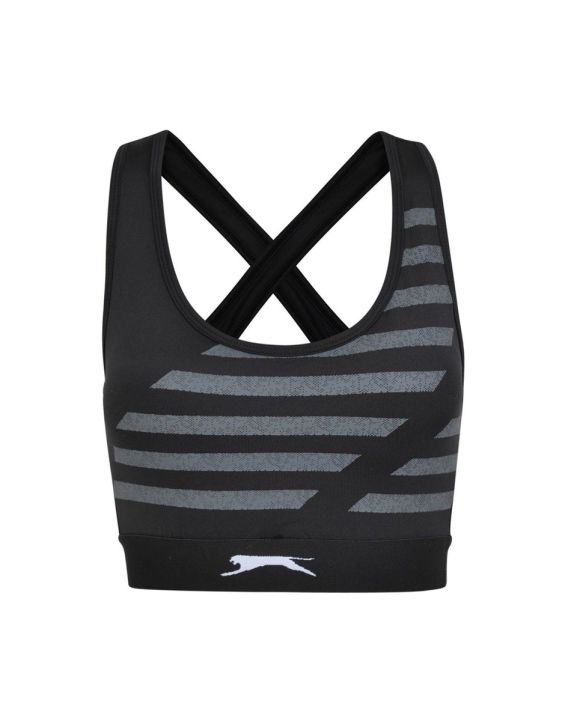 'SLAZENGER Maxi Bra Top Jet Black