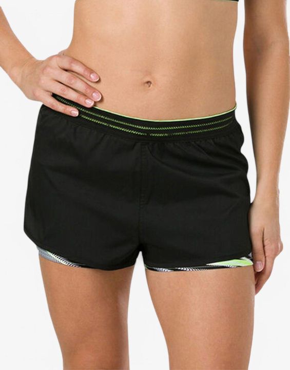'SPEEDO Reflect Wave Boardshort Black/Yellow/White
