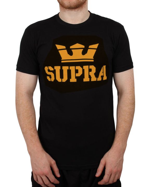 'SUPRA Above Regular Tee Black/Yellow