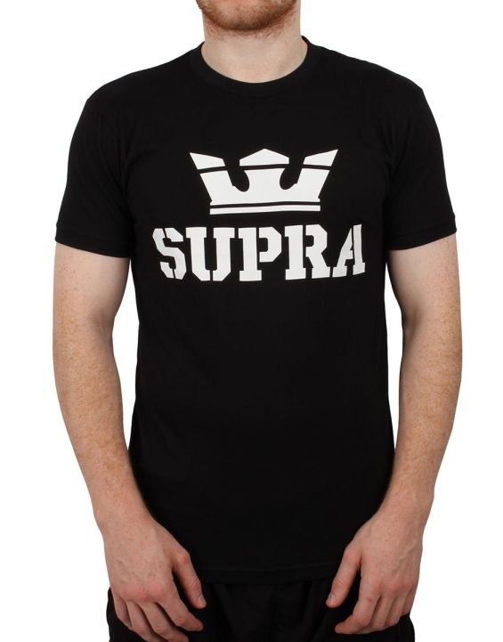 'SUPRA Above Regular Tee Black/White