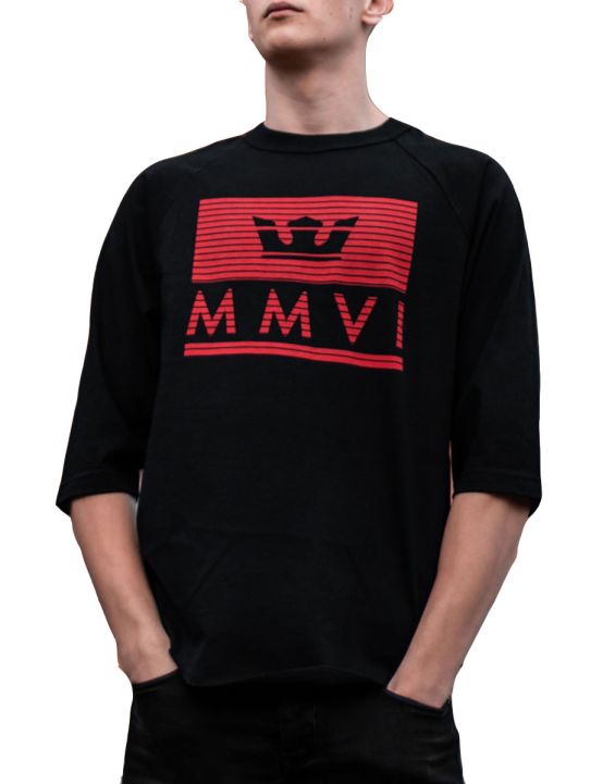 'SUPRA Crown Jewel 3/4 Sleeve Blouse Black