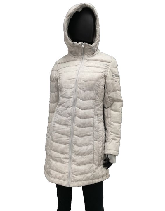 'SUBLEVEL Rib White Long Jacket