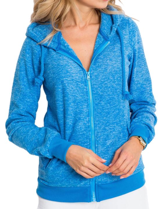 'SUBLEVEL Fleece Zip Hoodie Blue