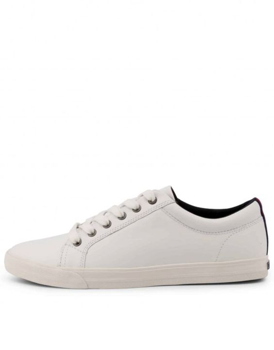'TOMMY HILFIGER Leather Sneakers White