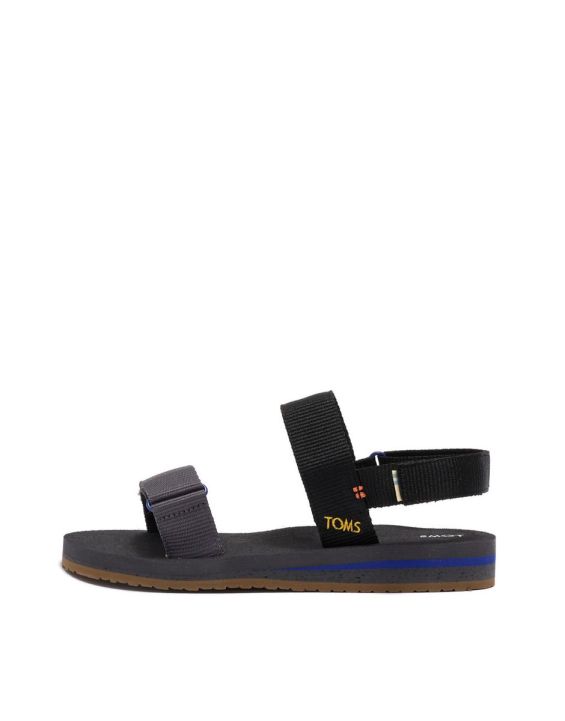 'TOMS Solid Webbing Ray Sandal Black