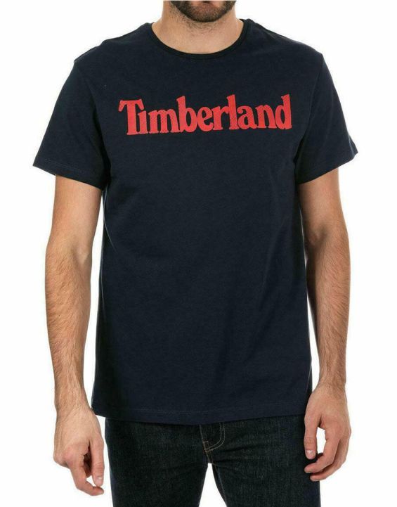 'TIMBERLAND Logo Seasonal Tee Navy