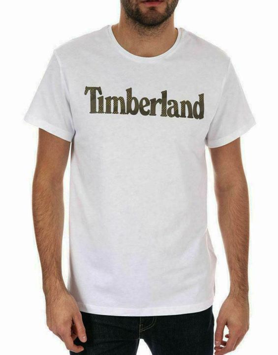'TIMBERLAND Logo Seasonal Tee White