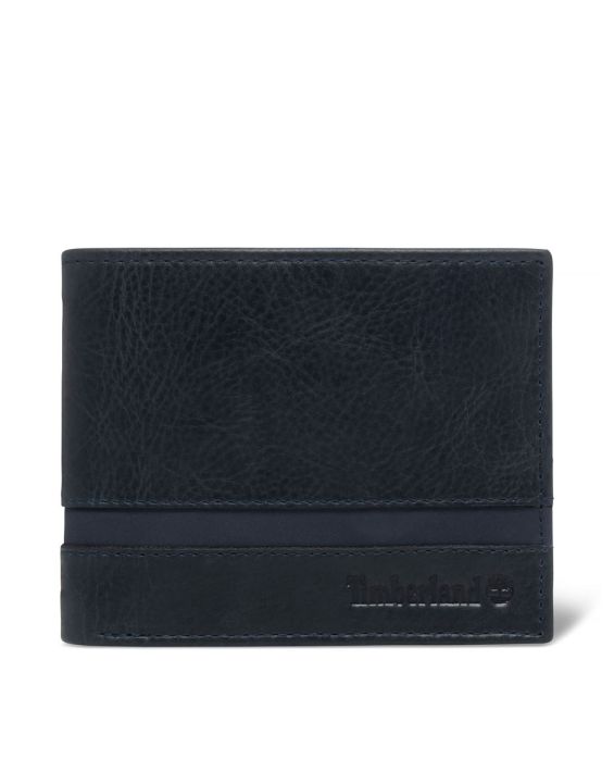'TIMBERLAND Stripped Large Billfold Wallet Navy